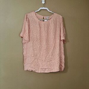Chelsea28 Blush Textured Blouse
